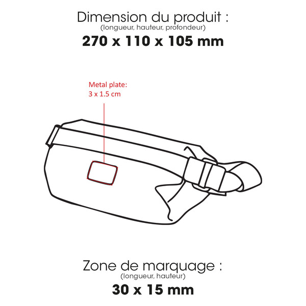 YARA - BND935 - Sac à bandoulière Waste2Gear 4 L