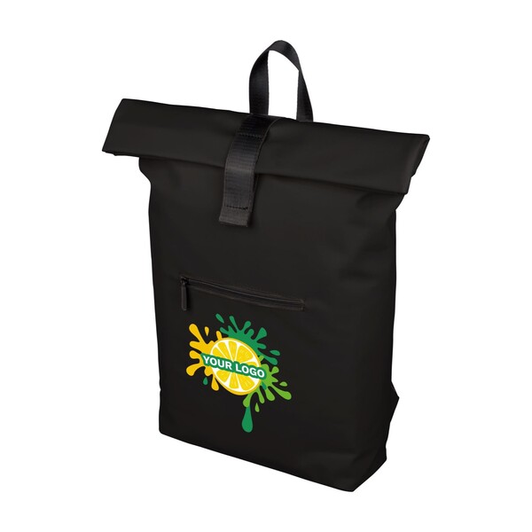 Backpack Naiya | Recycled | Roll-top | Laptop 16" | 19 l - black