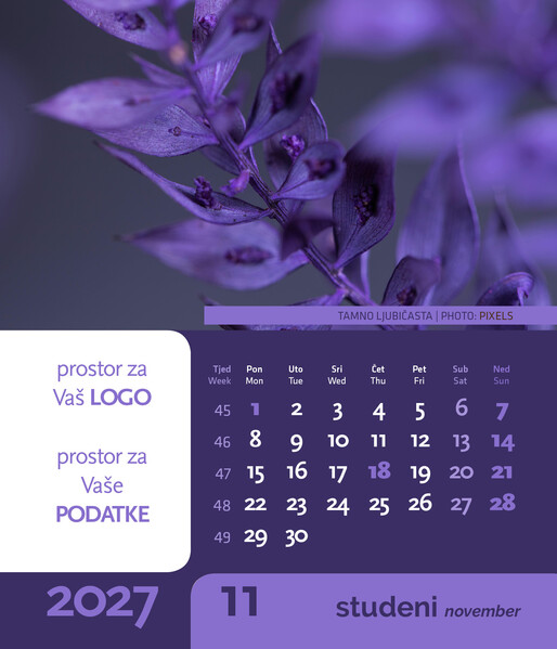 Stolni CD kalendar – Boje