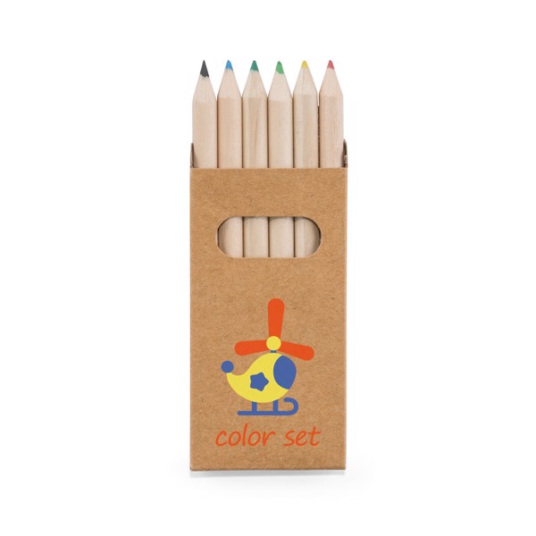 BIRD. Caja con 6 lápices de color