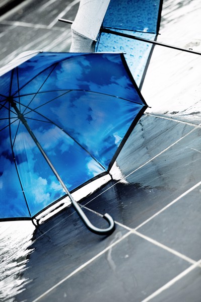 Nylon (190T) umbrella - Light Blue