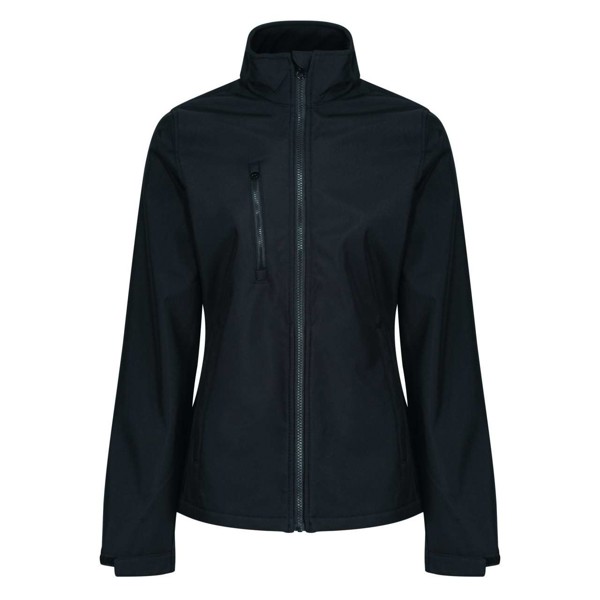 Women's Ablaze 3 Layer Printable Softshell Jacket - Black / Black / 10 (S)