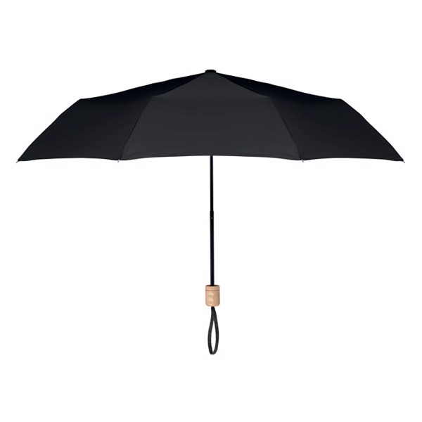 21 inch RPET foldable umbrella Tralee - Black