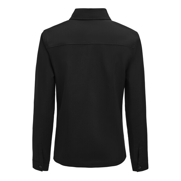 Modern Zip Overshirt Woman Black 4XL