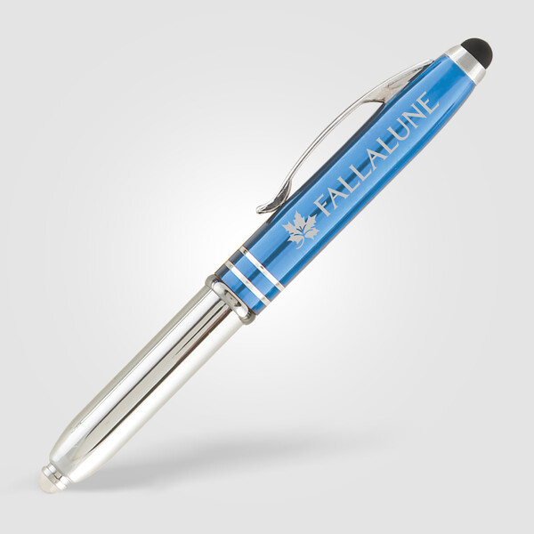 Brando Shiny Stylus Pen - Ocean Blue / 4 Colour inkjet