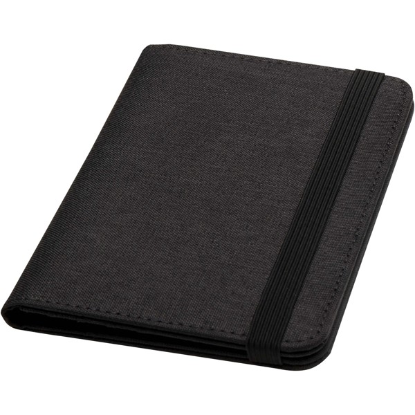 Ross GRS RPET RFID passport holder - Heather Charcoal