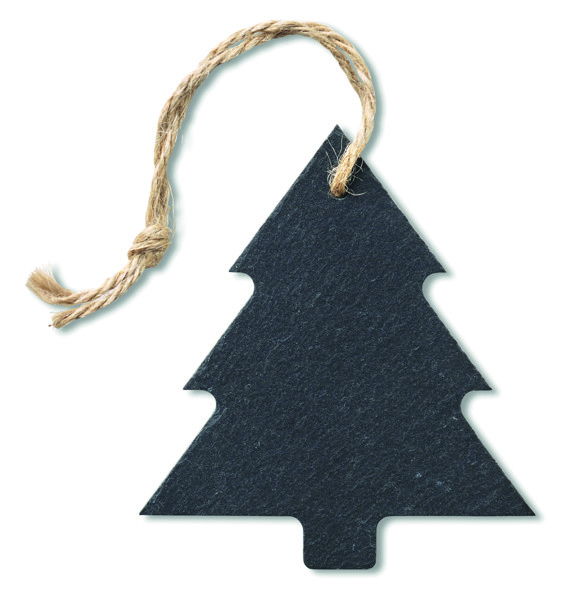 Slatetree xmas hanger, slate, 100x85 mm