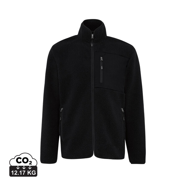 IQONIQ Diran recycled polyester pile fleece jacket - Black / XXL