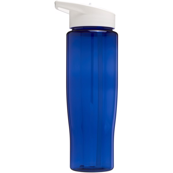 Bidon H2O Tempo® o pojemności 700 ml z wieczkiem z słomką - Niebieski / Biały