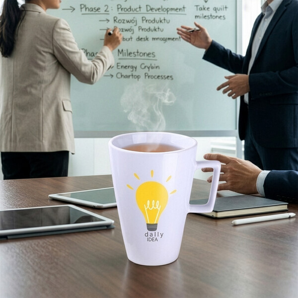 Porcelanasta skodelica, višina 120 mm, premer 85 mm