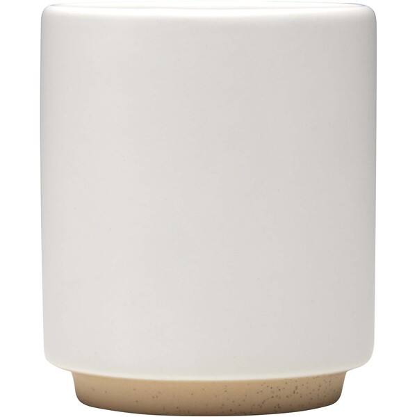 Camilla 180 ml stackable ceramic mug with matte finish - White