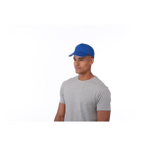 Cappellino con visiera sandwich Styx a 5 pannelli - Navy