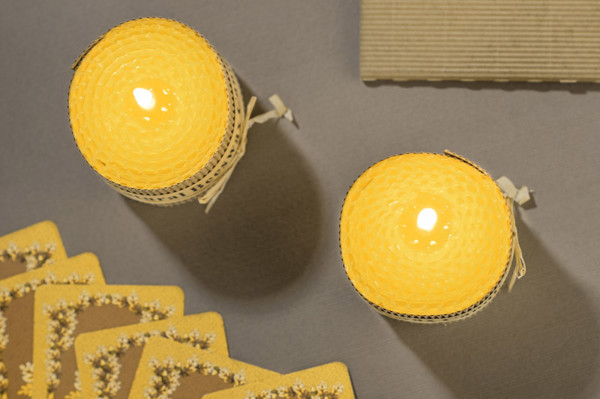 Beeswax candle set HANNI