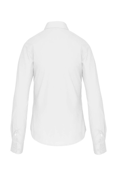 Ladies' Long-Sleeved Cotton Poplin Shirt - White / L