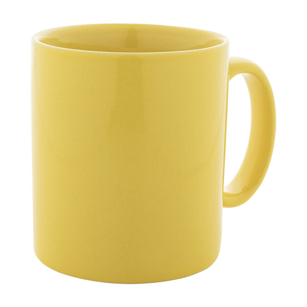 Coloured Ceramic Mug Kolomu - Yellow