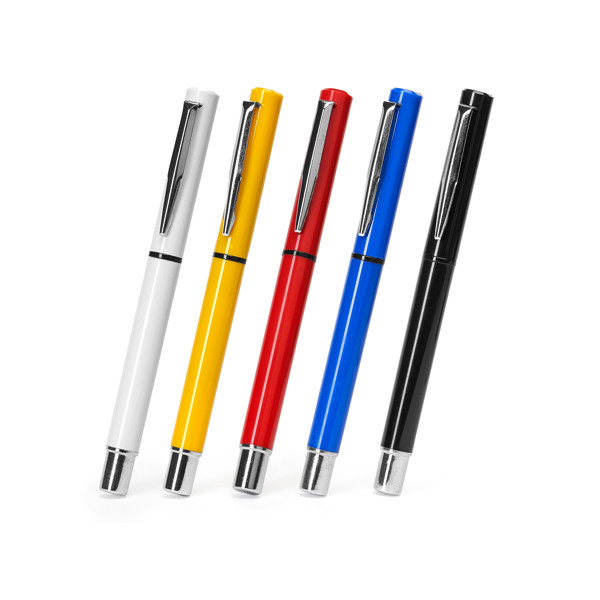 Yama Pen - White / BLUE INK