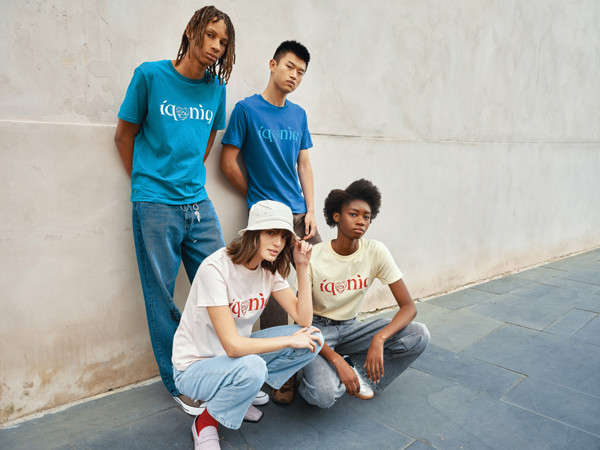 T-shirt en coton recyclé IQONIQ Brett - Bleu Royal / S