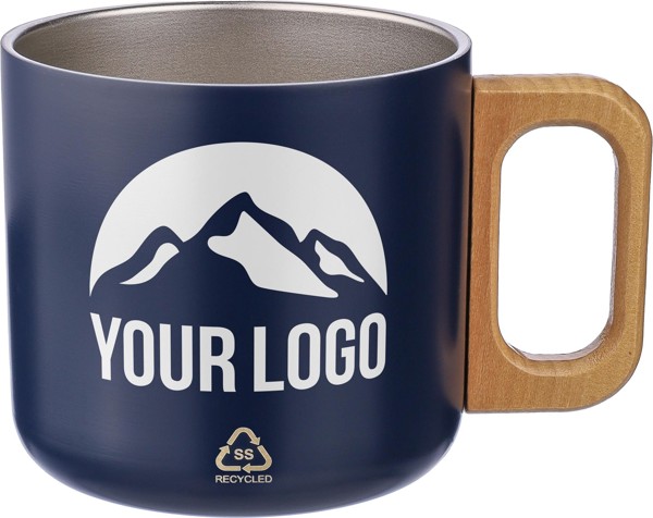 Mug en acier inoxydable recyclé Dwight - White