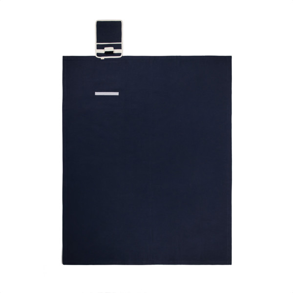 Vinga Volonne piknik odeja, 340 gsm, 170x130 cm - Surf Blue / Off White
