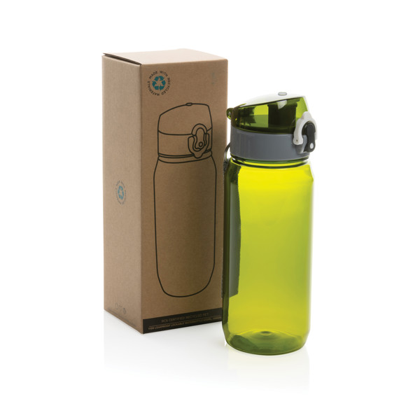 Yide športna steklenica rPET z zaklepom, 600 ml - Zelena