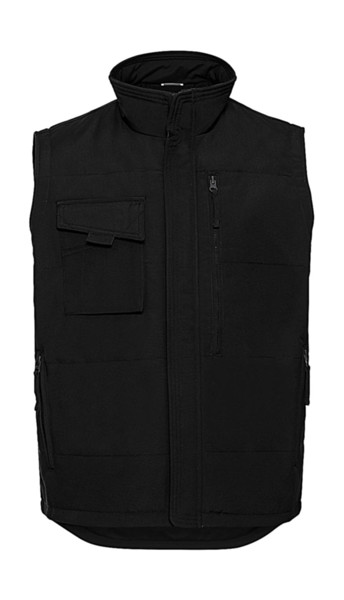 Heavy Duty Workwear Gilet - Black / 2XL