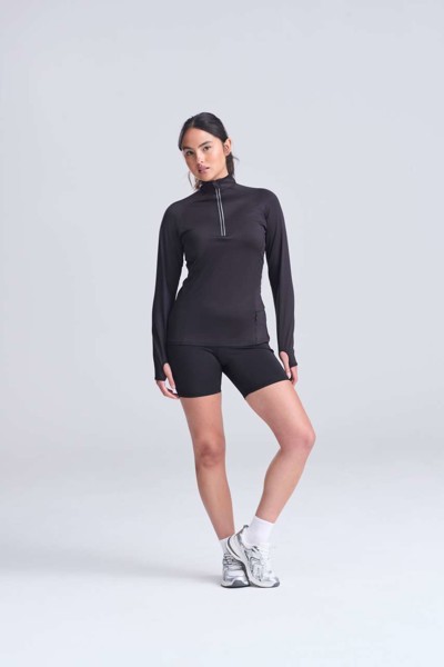 Women's Cool Flex 1/2 Zip Top - Silver Grey / L