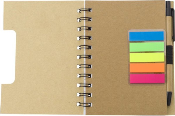 Caderno de bambu com notas Niall