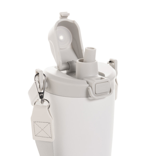 Avira Ayala RCS re-steel duosip lockable crossbody tumbler - White