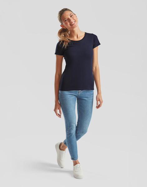 Ladies' Iconic 195 Ringspun Premium T - Powder Rose / S