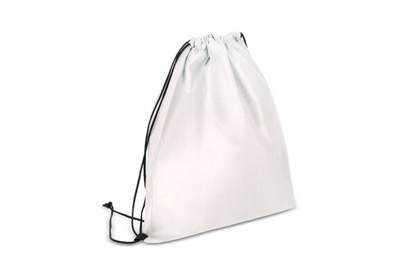 R-PET Sac à cordon non tissé 38 x 42cm 75g/m² - Blanc