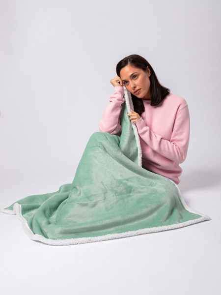 Sherpa Blanket 130x170 - White / Beige