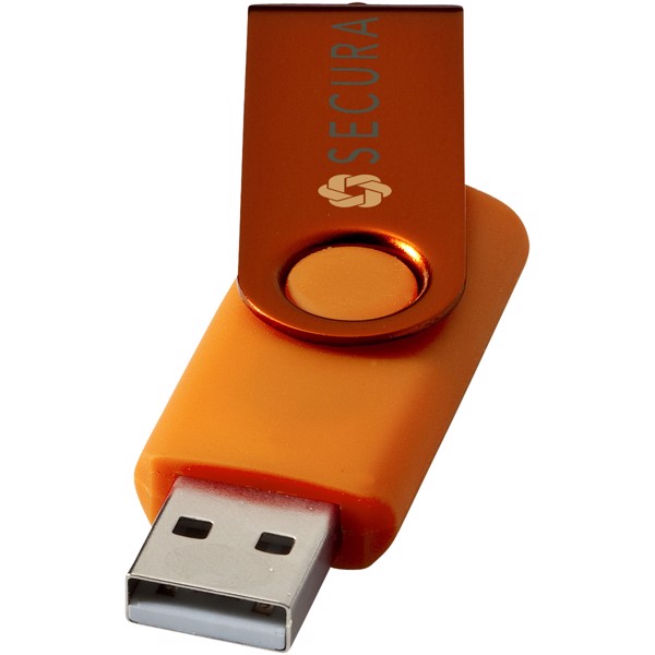 USB disk Rotate-metallic, 4 GB - 0ranžová