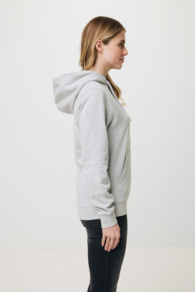 Nebarvená mikina s kapucí IQONIQ Torres z recykl. bavlny - Heather Grey / XXS