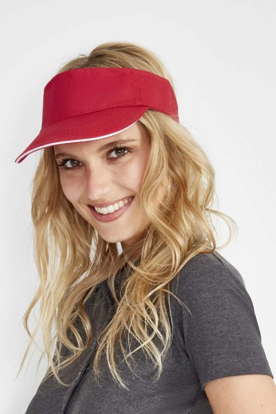 Sol's Ace - Unisex Visor - White / Black