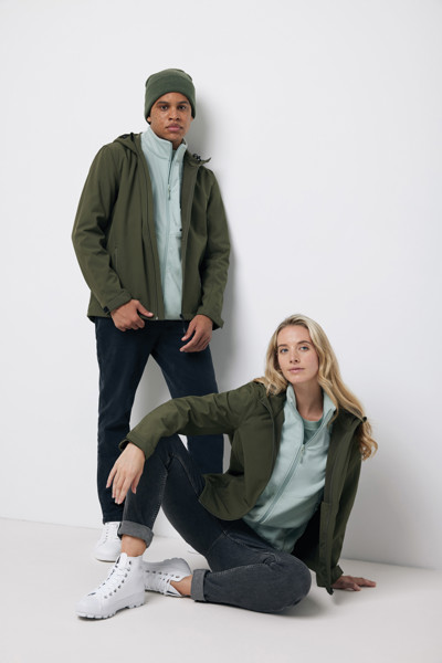 Iqoniq Makalu moška soft shell jakna 5000 mm, 300 g/m² - Khaki / 3XL