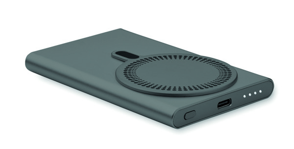 Vezeték nélkül töltő powerbank Pawtt - Titániumszürke