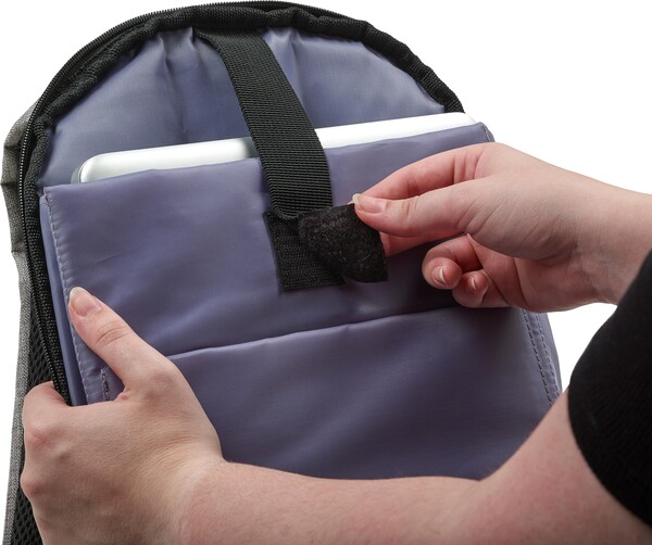 Mochila Cruz | Laptop 13" | 10 l - cinzento claro