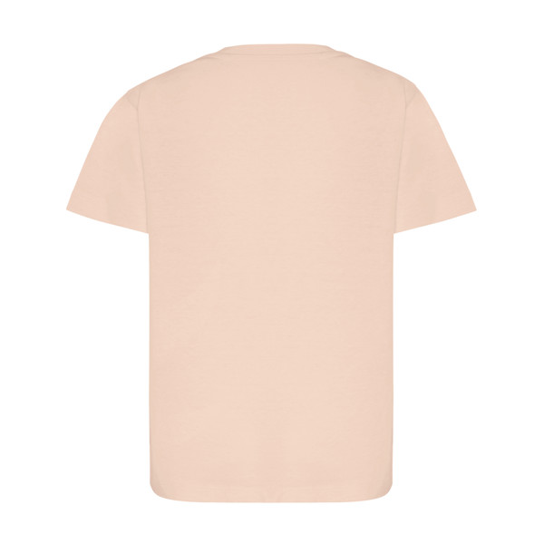 Iqoniq Koli kids lightweight recycled cotton t-shirt - Peach Nectar / 1314