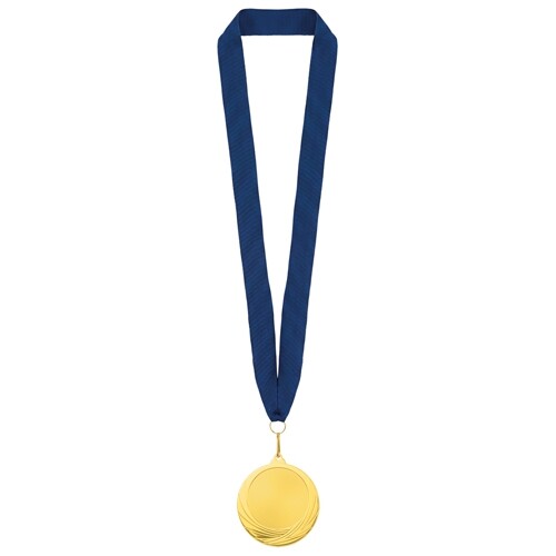 MEDALHA DE OURO "ZEUS" LANYARD MARINHO -