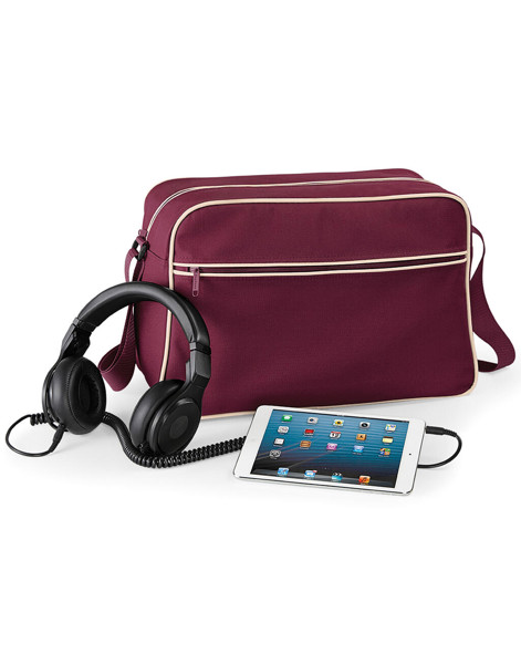 Retro Shoulder Bag - Black / White / ONE SIZE