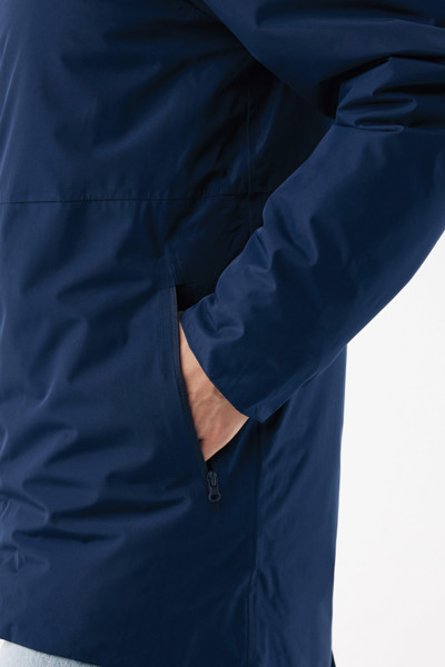 Parka en polyester recyclé IQONIQ Thelon - Bleu Marine / XXL