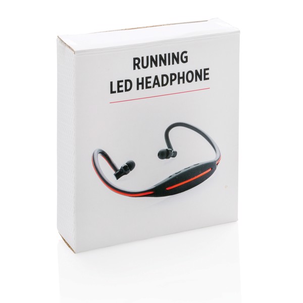 LED-es fejhallgató futáshoz