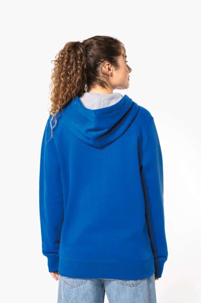 Full Zip Hooded Sweatshirt - Light Royal Blue / M