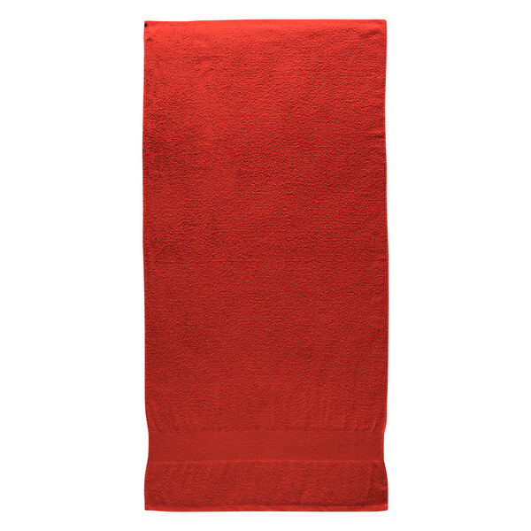 Terry Cotton Towel With Printable Band - Red