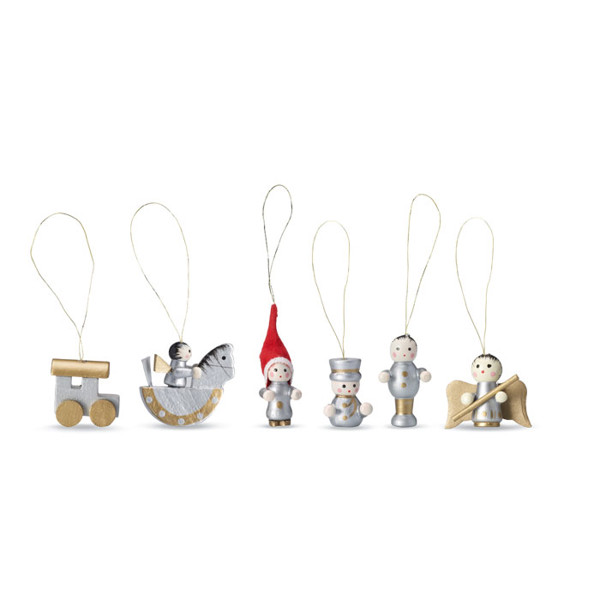 Set of 6 Xmas decoration Helsinborg
