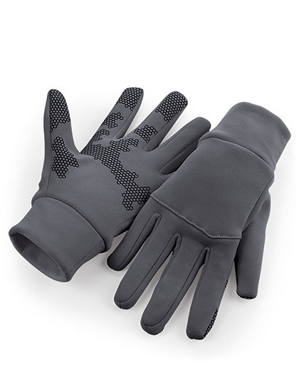 Softshell Sports Tech Gloves - Graphite Grey / S/M