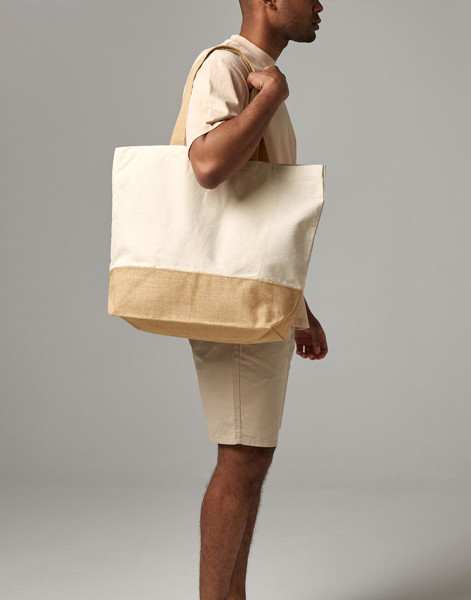 Jute Base Canvas Tote Xl