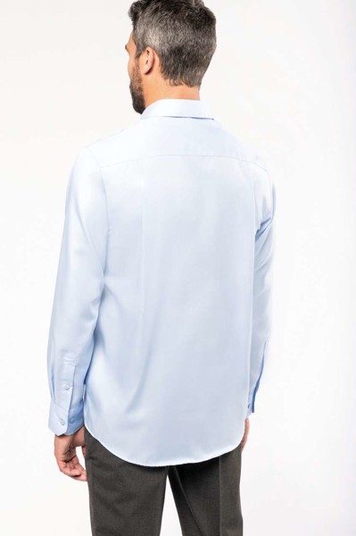 Men’S Long-Sleeved Non-Iron Shirt - White / 4XL