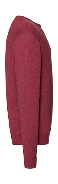 Men's Crew Neck Knitted Pullover - Black / XS