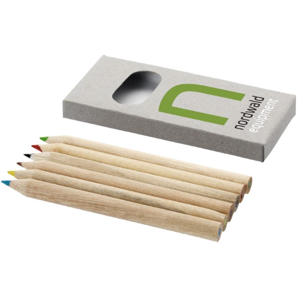 Set de 6 crayons de couleur Ayola